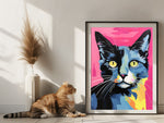 Andy Warhol Pop Art Poster Katze