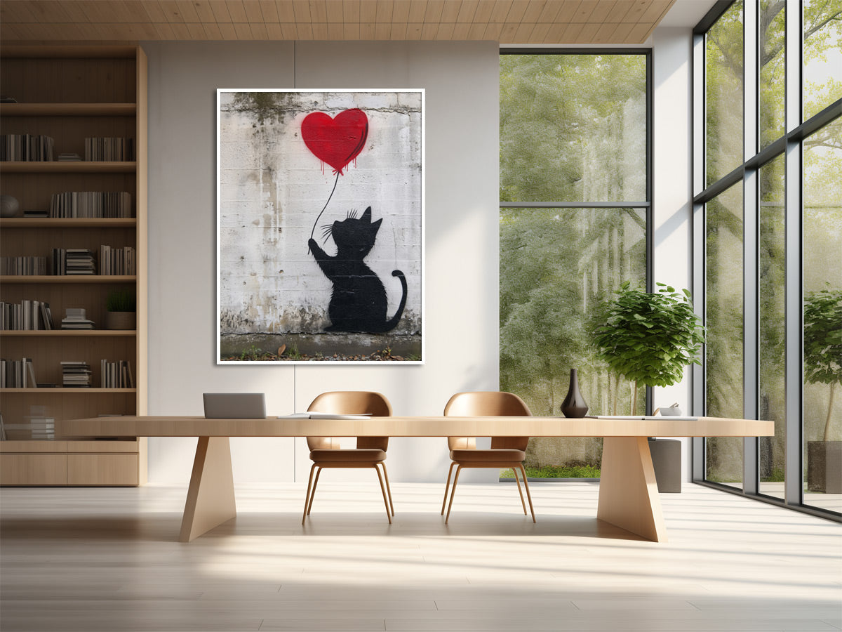 Banksy Katzenposter