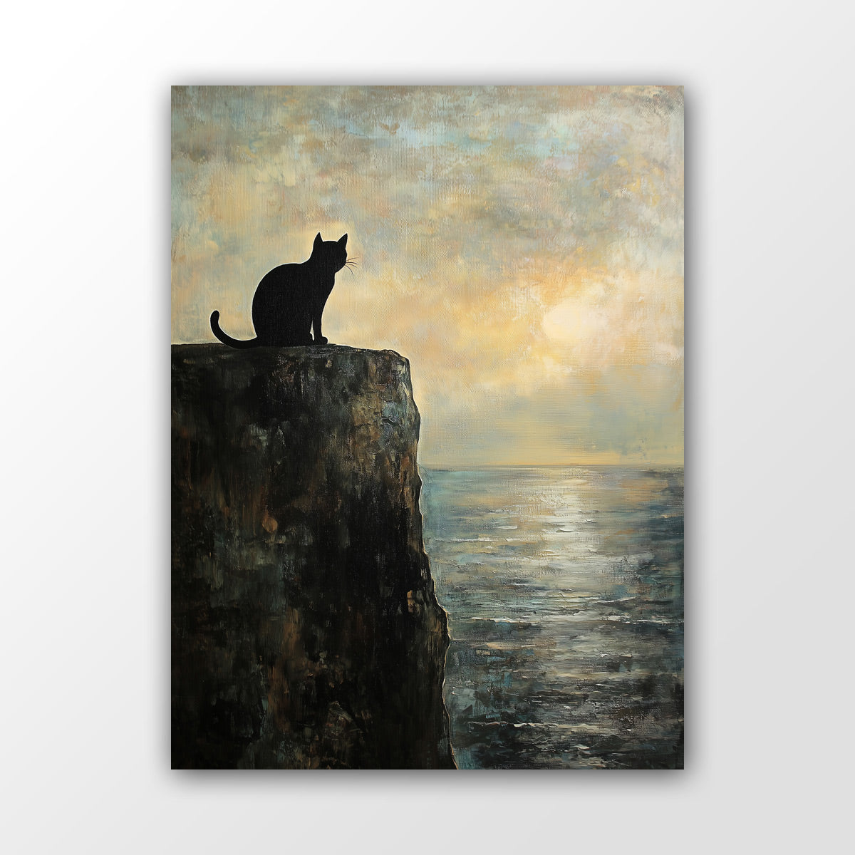 Caspar David Friedrich Wandbild mit Katze