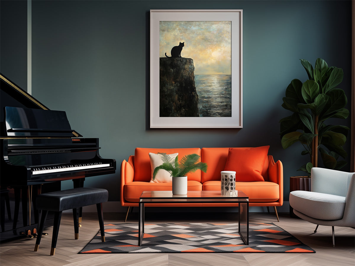 Caspar David Friedrich Wandbild Katze