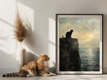 Caspar David Friedrich Poster mit Katze