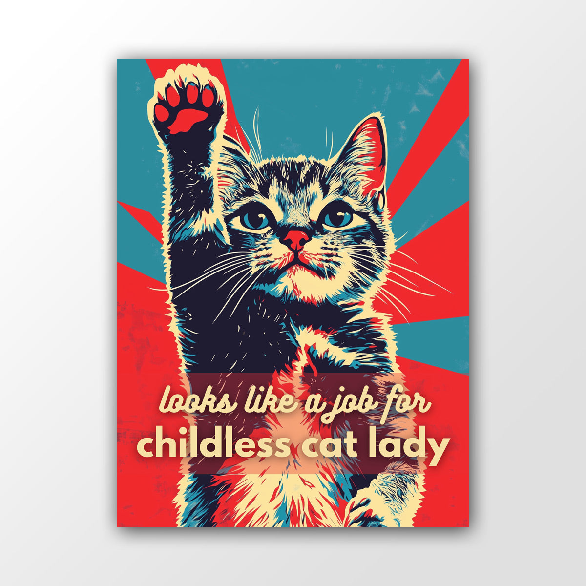 Childless Cat Lady Wandbild