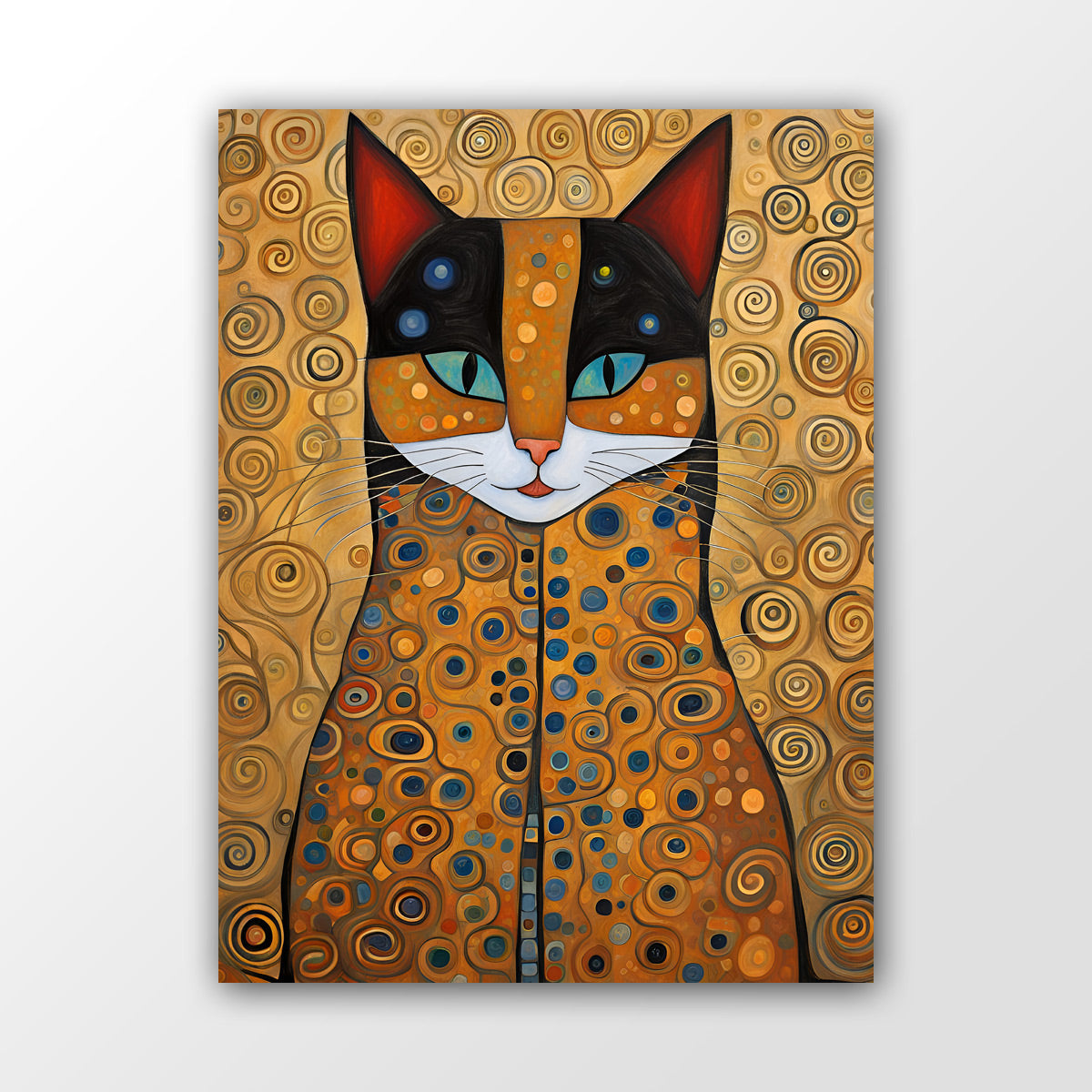 Gustav Klimt Katzen-Wandbild