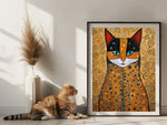 Gustav Klimt Poster mit Katze