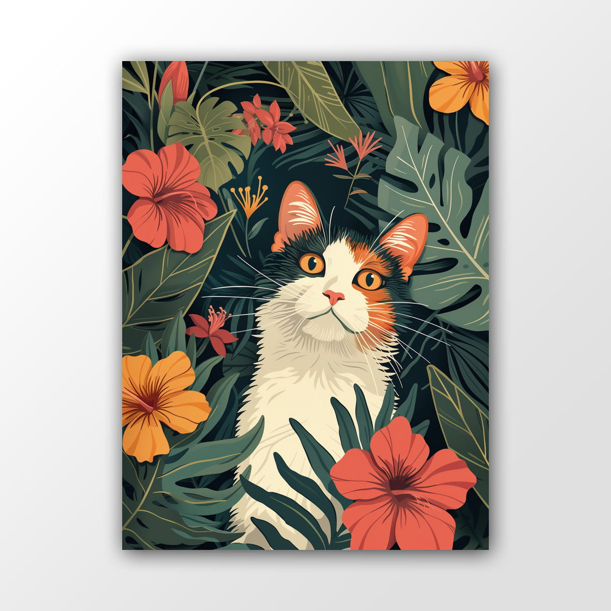Jungle Cat - Dschungel Bild mit Katze