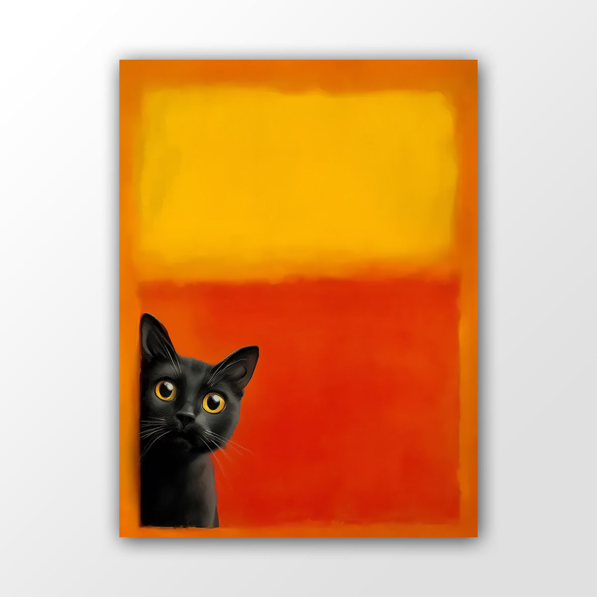 Mark Rothko Kunstdruck mit Katze