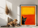 Mark Rothko Poster mit Katze