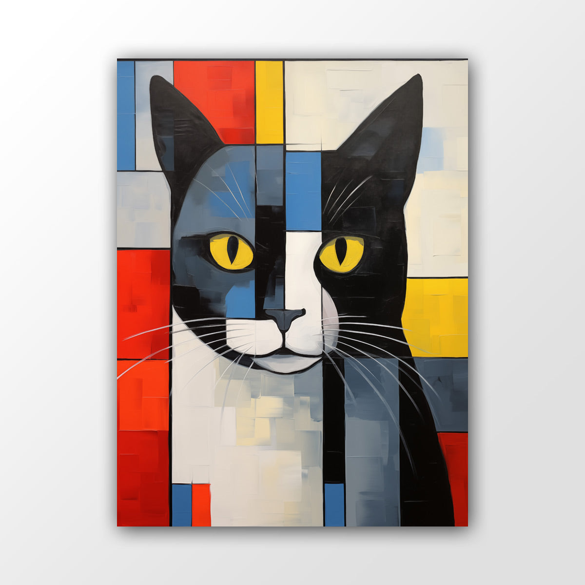 Mondrian Katzenposter