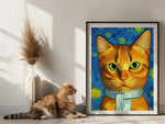 Vincent van Gogh Katzenposter