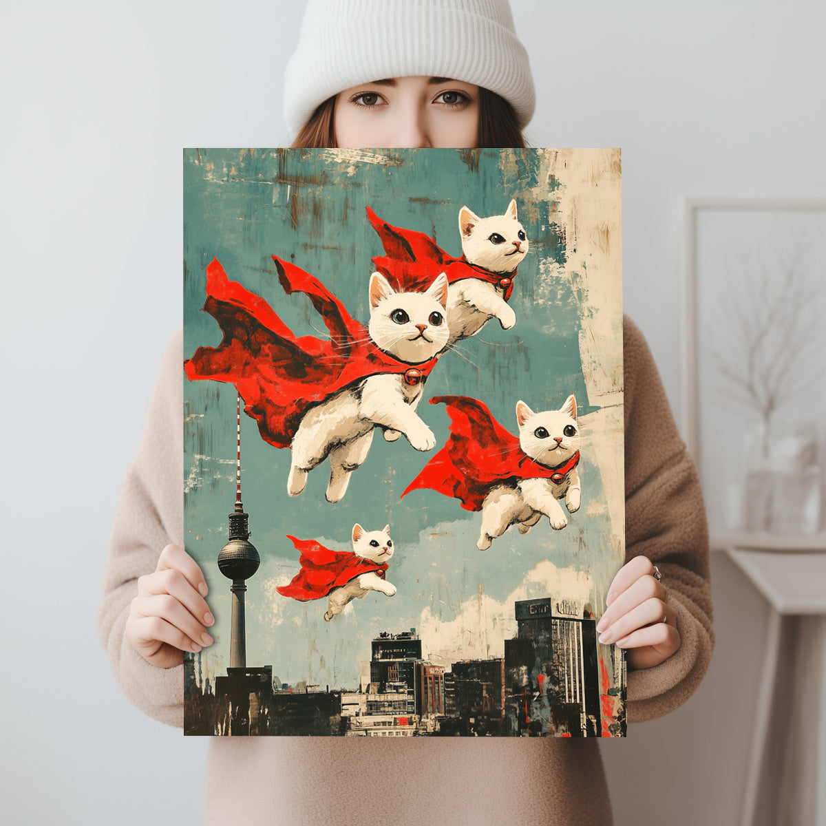 Witzige Katzen