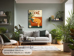 Geschenk für Katzenliebhaber: Süßes Wandbild mit Katze