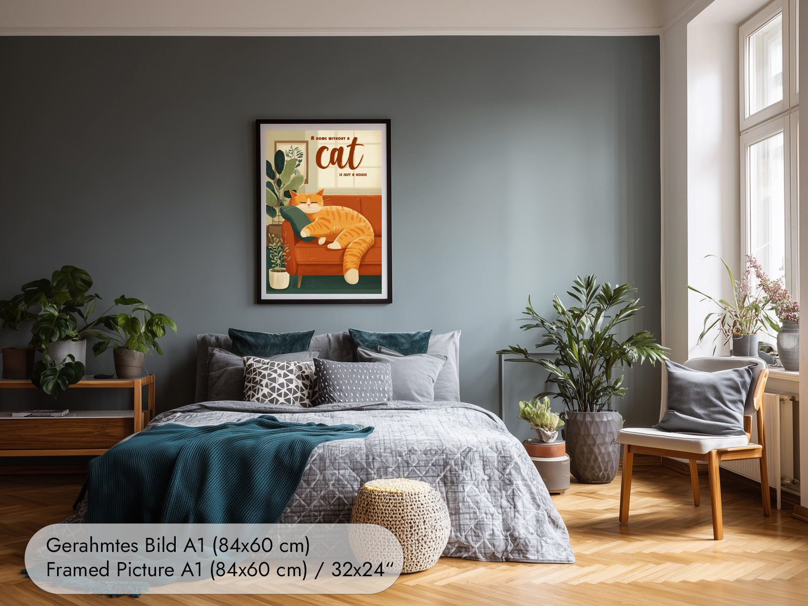 Orange Katze Poster