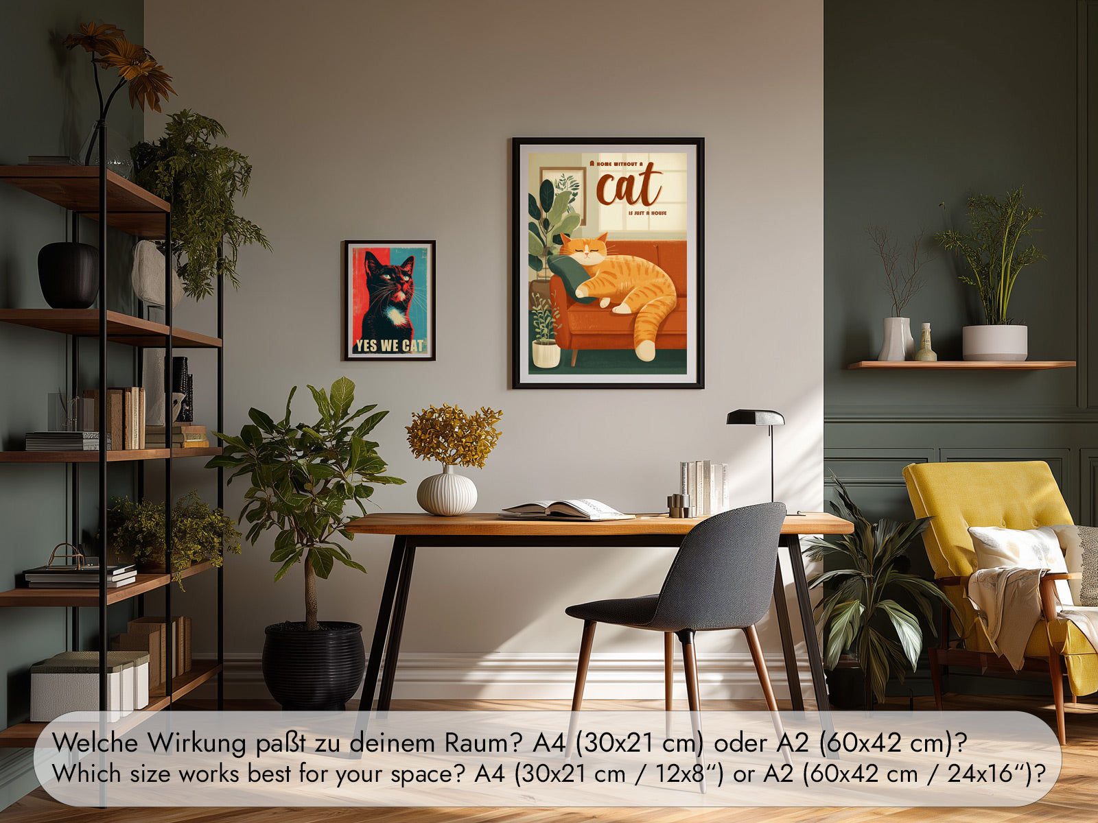 Orange Cat Wall Art