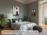 Banksy Poster mit Katze