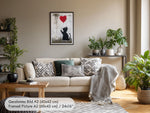 Banksy Wall Art with Cat