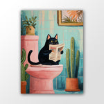 Badezimmer Poster mit Katze