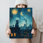 Poster Berlin Night Cat