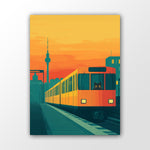 Berlin Poster mit Katze