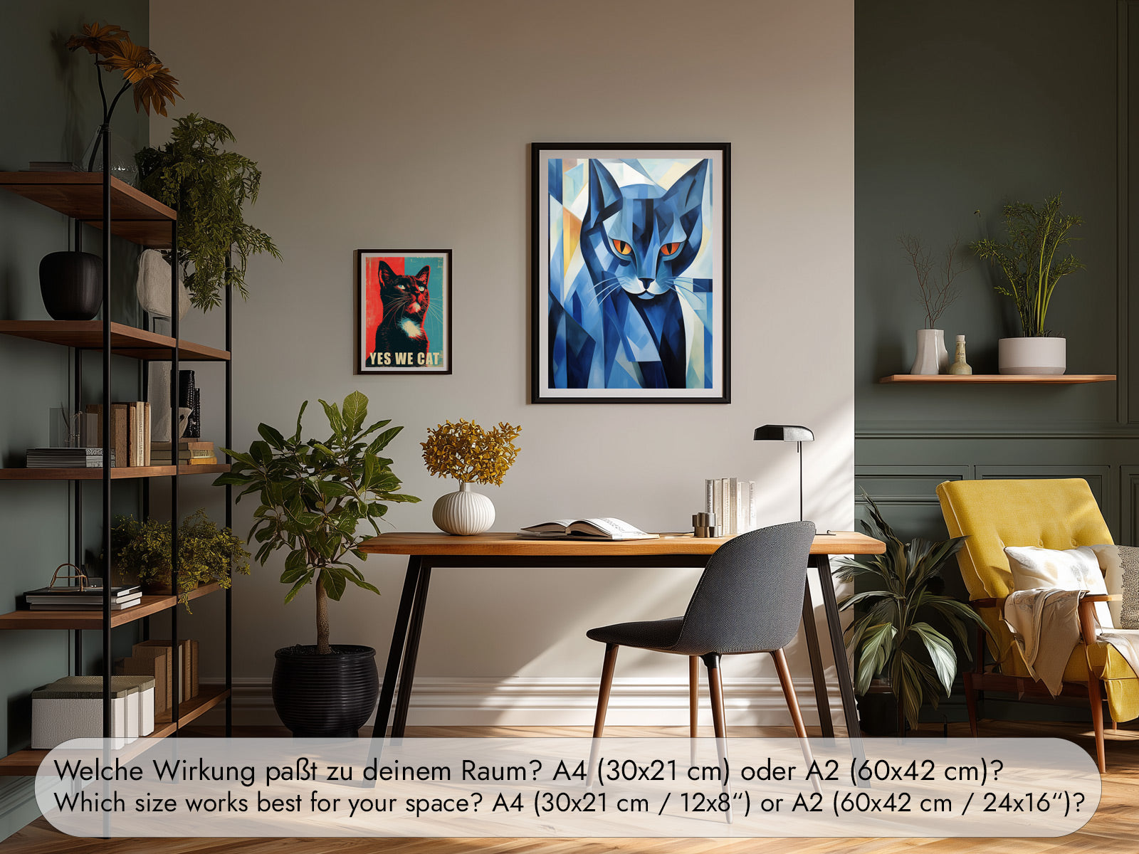 Expressionist Cat Portrait