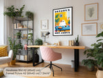 Bonjour Mon Amour — Funny Cat Poster for the Kitchen