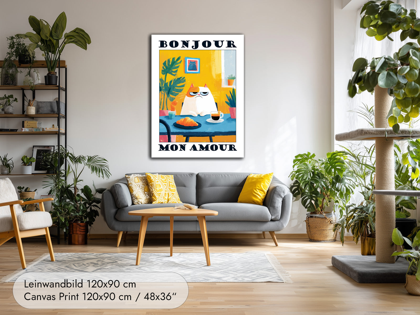 Lustiges Küchenposter mit Katze
