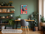 Witziges Katzenposter
