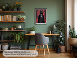 Witziges Poster mit Katze Star Wars Fan Art