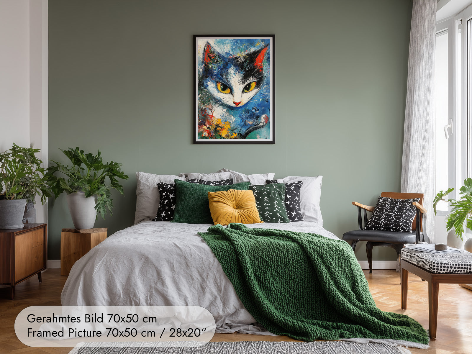 Marc Chagall Poster mit Katzenportrait