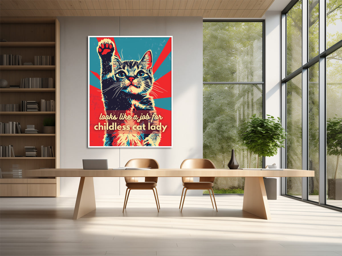 Childless Cat Lady Leinwandbild