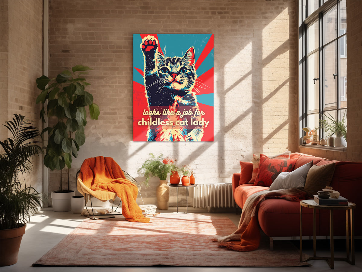 Childless Cat Lady Canvas