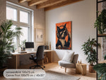 DJ Cat Poster Music Retro