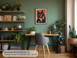 Funny Poster with Cat as DJ