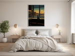 Edward Hopper Canvas Cat Art