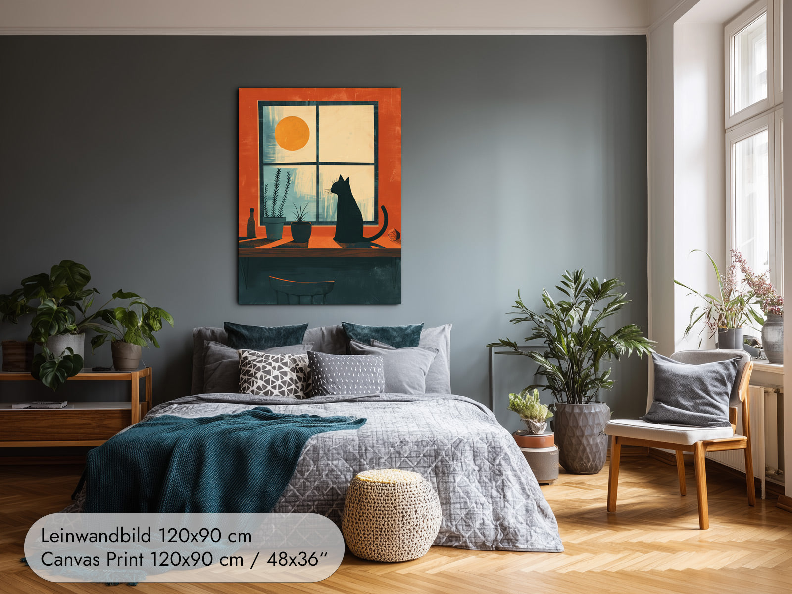Window Seat — Cat Poster Cat at the Window Illustration