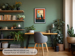 Minimalistisches Katzenposter