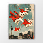 Flying Cats Berlin Poster