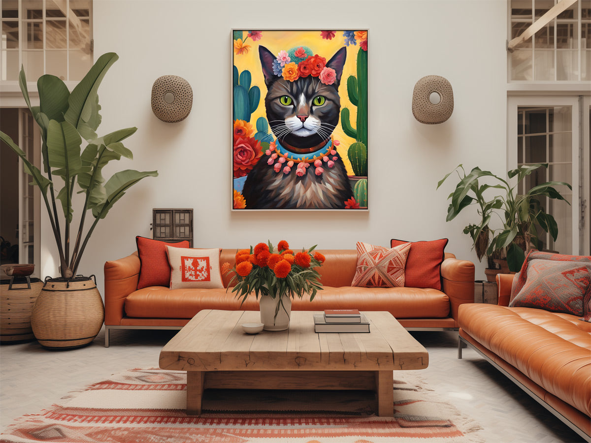 Frida Kahlo Katzenposter