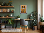 Art Nouveau Poster with Cat