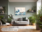 The Great Wave — Cat Art Print After Hokusai