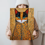 Gustav Klimt Katzen-Wandbild