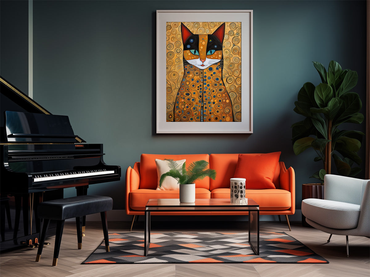 Gustav Klimt Katzenposter