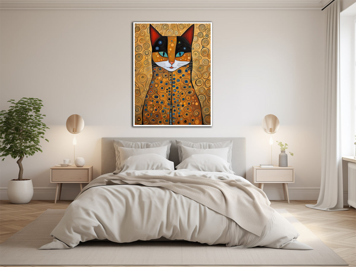 Gustav Klimt Leinwandbild Katze
