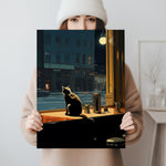 Edward Hopper Katzenposter