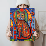 Hundertwasser Katzenposter
