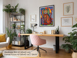 Hundertwasser Poster mit Katze