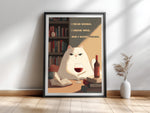 I Know Things — Witziges Katzenposter Bücher Wein Fanart
