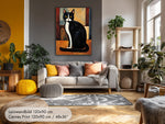 Il Gatto — Cat Portrait in the Style of Amedeo Modigliani