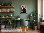 Katzenposter nach Modigliani