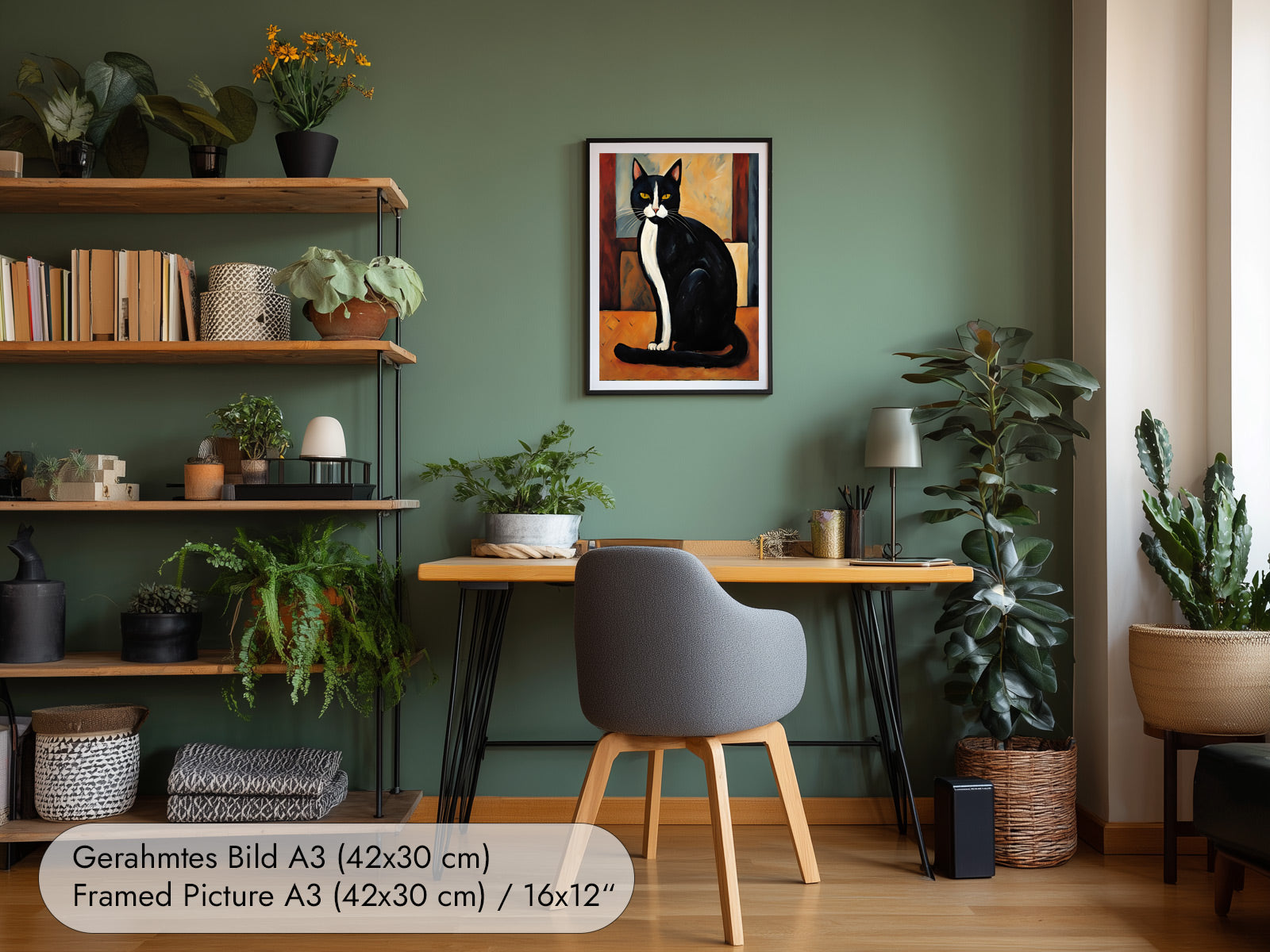 Katzenposter nach Modigliani
