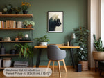 Wandbild Wald Katze Doppelbelichtung